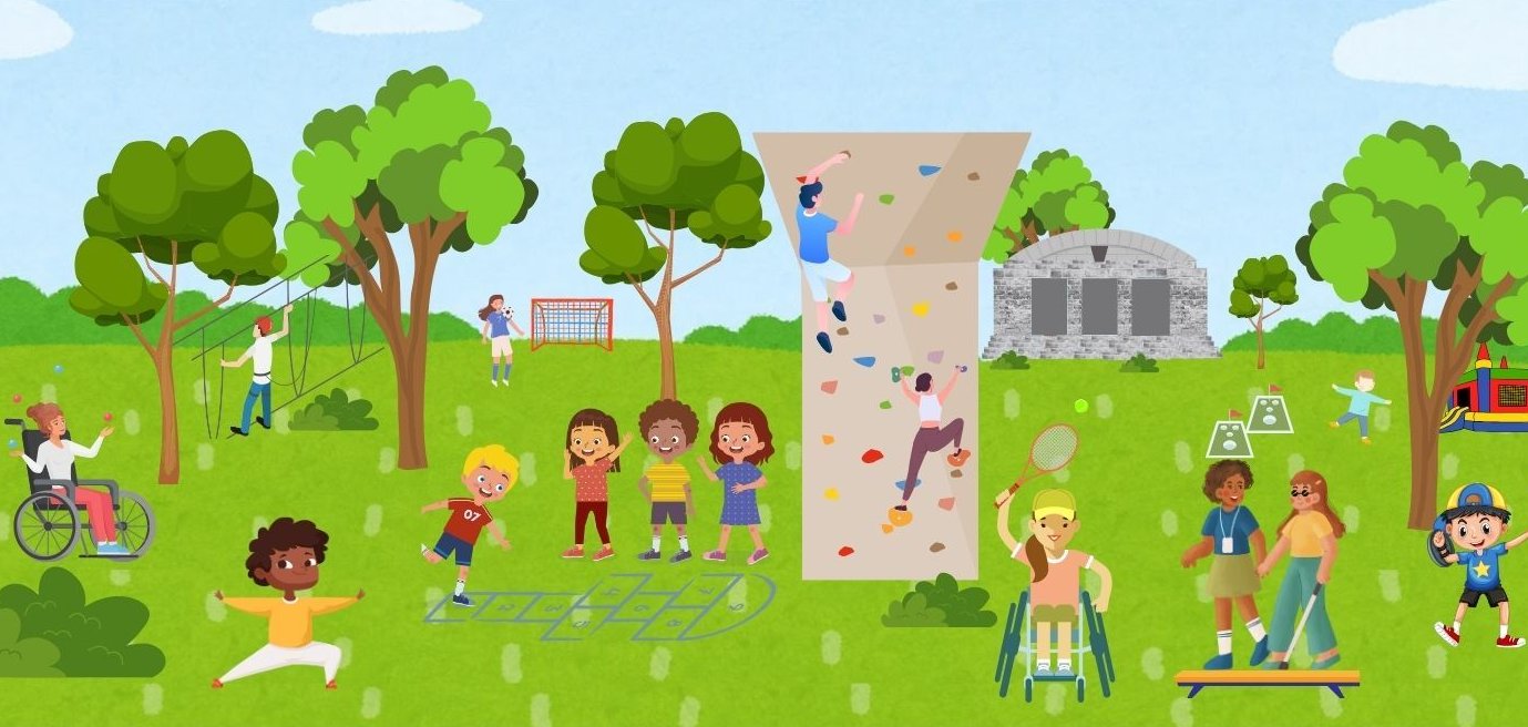 Plakat Sport Fun Fest Kinder klein - 1